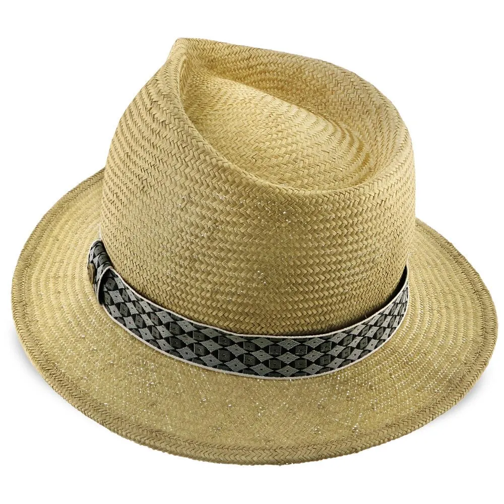 Walrus Hats Sisal Straw Fedora Hat w/ Band