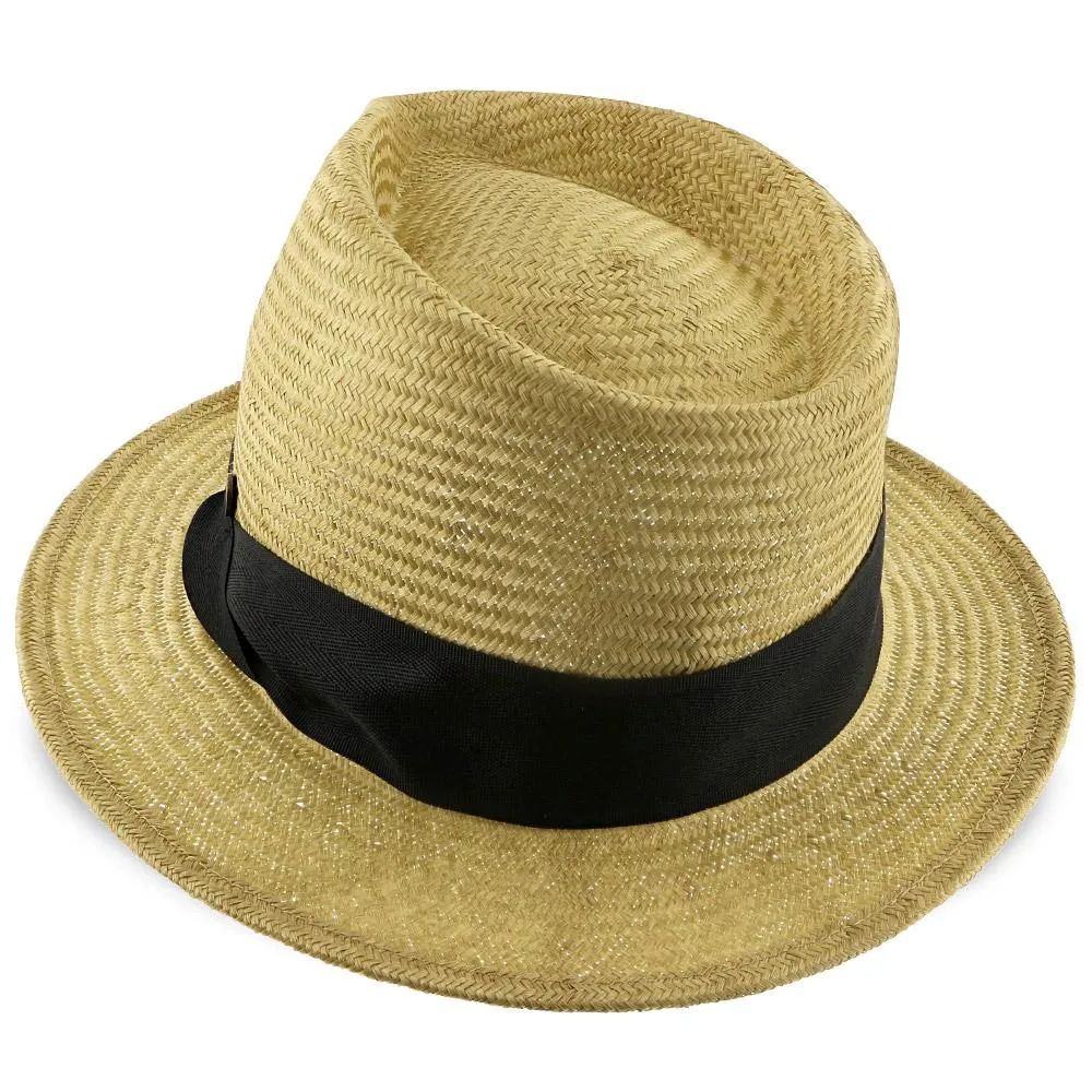 Walrus Hats Sisal Straw Fedora Hat w/ Band