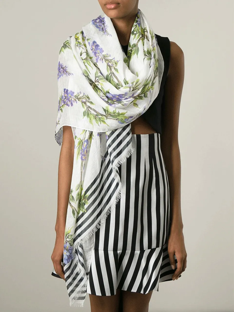 Wisteria Stripe Scarf